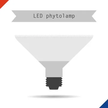 Icon LED phytolamp for plants Stock Illustration