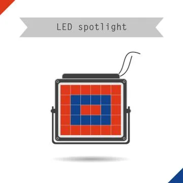 Icon LED spotlight for plants イラスト素材