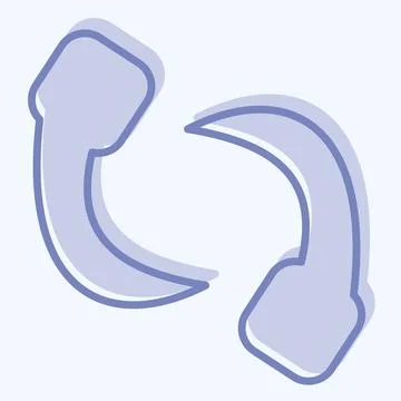 Icon Leech. related to Insects symbol. two tone style. design editable Stock Illustration