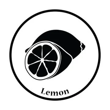 Icon of Lemon Stock Illustration