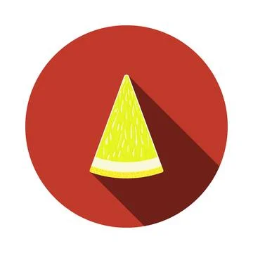 Icon Of Lemon In Ui Colors Stock Illustration