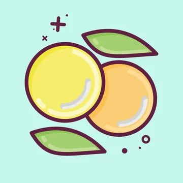Icon Lentil. suitable for Nuts symbol. MBE style. simple design editable. des Stock Illustration