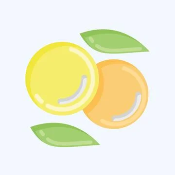 Icon Lentil. suitable for Nuts symbol. flat style. simple design editable. de Stock Illustration