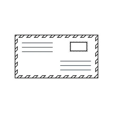 Icon of Letter Illustrazione stock
