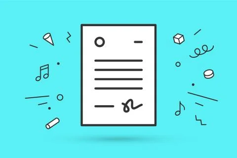 Icon of letter Stock Illustration