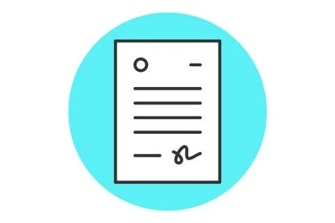 Icon of letter Stock Illustration