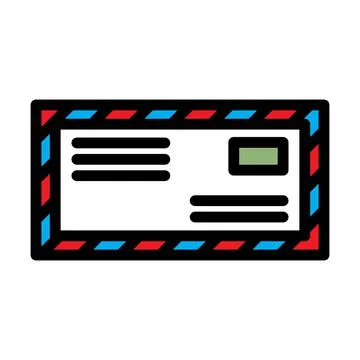 Icon Of Letter Illustrazione stock