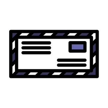 Icon Of Letter Illustrazione stock