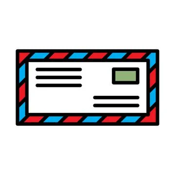 Icon Of Letter Illustrazione stock