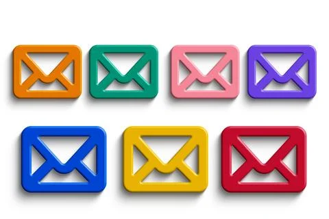 Icon of letter. Vector illustration Stock-Illustration