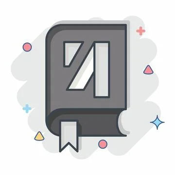 Icon Library. related to Post Office symbol. comic style. simple design edi.. Illustration