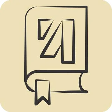 Icon Library. related to Post Office symbol. hand drawn style. simple desig.. Illustration