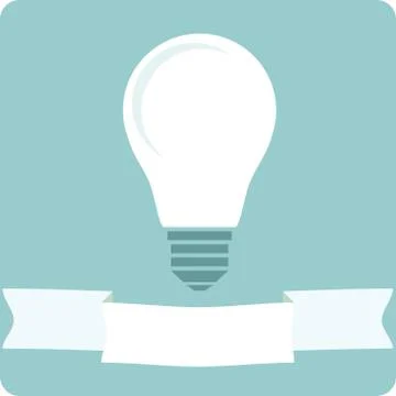 Icon light bulb lamp Stock Illustration