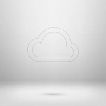 Icon in light studio room Stock Illustration