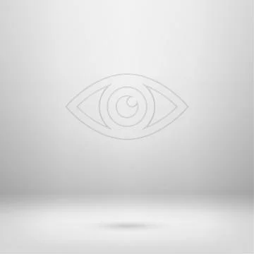 Icon in light studio room Illustrazione stock