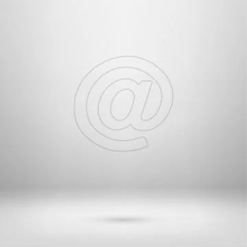 Icon in light studio room Stock Illustration