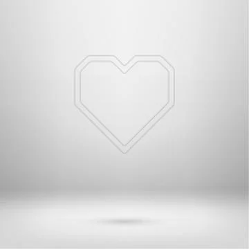 Icon in light studio room Stock Illustration