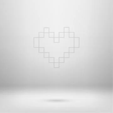 Icon in light studio room Stock Illustration