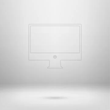 Icon in light studio room Illustrazione stock