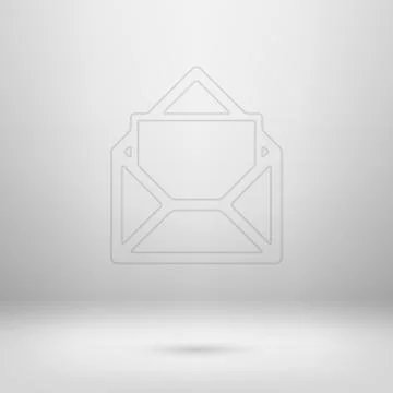 Icon in light studio room Illustrazione stock