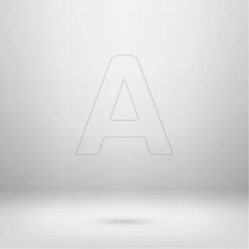 Icon in light studio room Stock Illustration