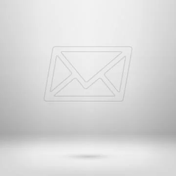 Icon in light studio room Illustrazione stock