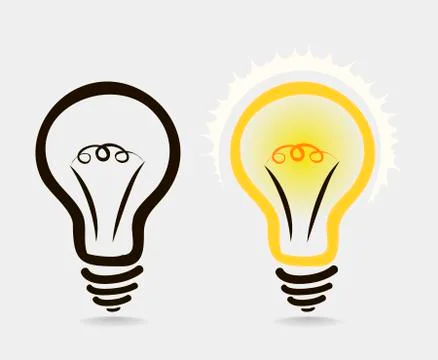 The icon lights on and off Stock Illustration