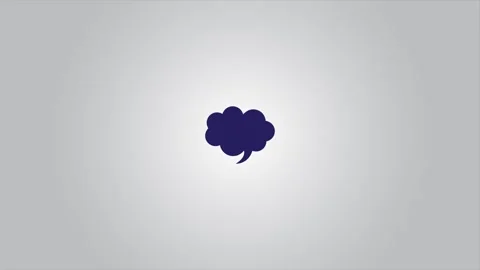 Icon line motion graphic of chat message 4k Stock Footage 328458585
