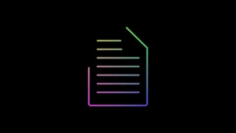 Icon line motion graphic message chat Stock Footage 304023622
