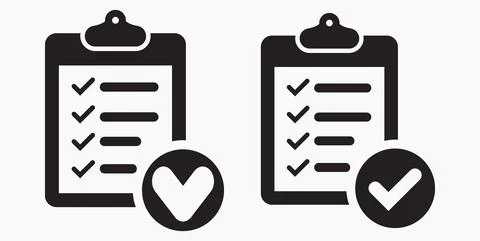 Icon list or roster, schedule, register. Stock Illustration