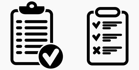 Icon list or roster, schedule, register. Stock Illustration