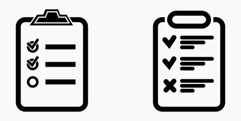 Icon list or roster, schedule, register. Stock Illustration