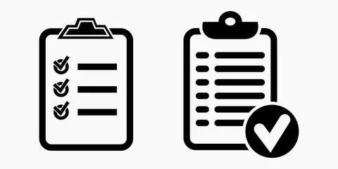 Icon list or roster, schedule, register. Ilustración de archivo