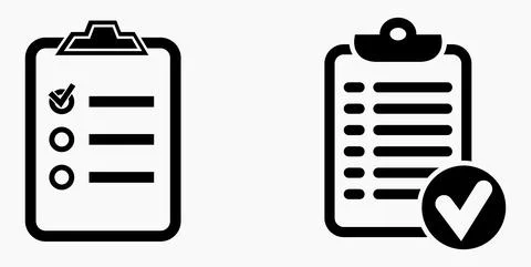 Icon list or roster, schedule, register. Stock Illustration
