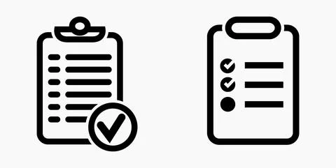 Icon list or roster, schedule, register. Stock Illustration