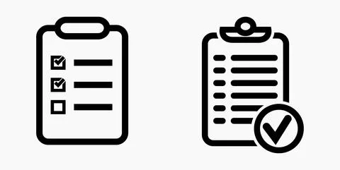 Icon list or roster, schedule, register. Stock Illustration