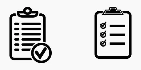 Icon list or roster, schedule, register. Stock Illustration