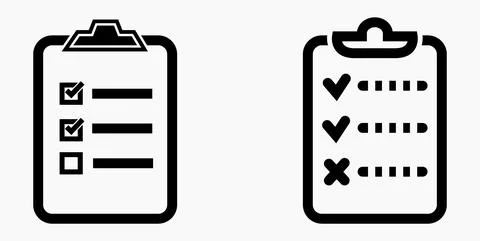 Icon list or roster, schedule, register. Stock Illustration
