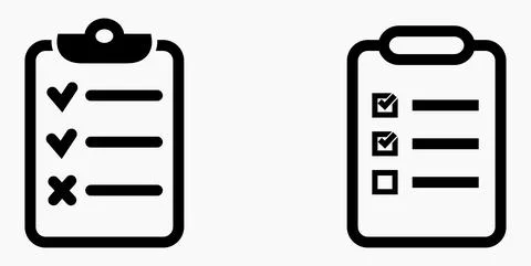 Icon list or roster, schedule, register. Stock Illustration