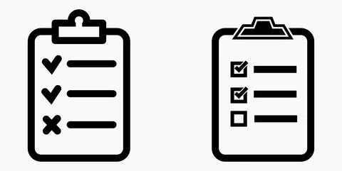 Icon list or roster, schedule, register. Stock Illustration