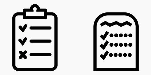 Icon list or roster, schedule, register. Stock Illustration