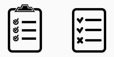 Icon list or roster, schedule, register. Stock Illustration