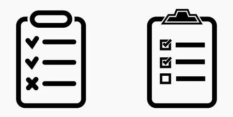 Icon list or roster, schedule, register. Stock Illustration