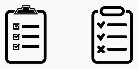 Icon list or roster, schedule, register. Stock Illustration