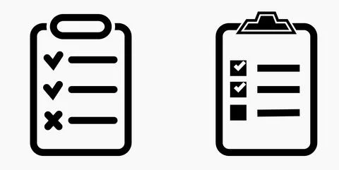 Icon list or roster, schedule, register. Ilustración de archivo
