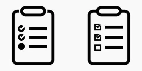 Icon list or roster, schedule, register. Stock Illustration