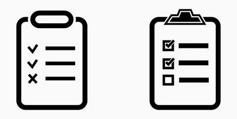 Icon list or roster, schedule, register. Ilustración de archivo