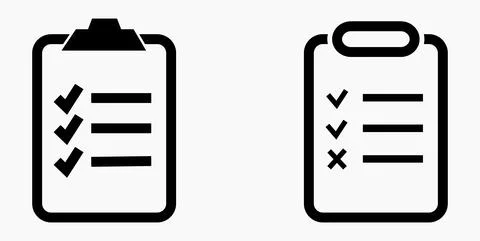 Icon list or roster, schedule, register. Stock Illustration