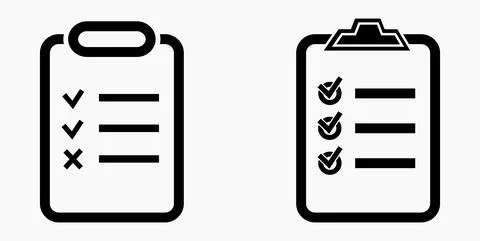 Icon list or roster, schedule, register. Stock Illustration