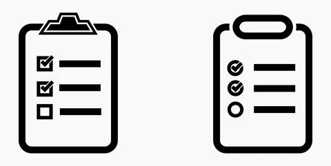 Icon list or roster, schedule, register. Stock Illustration